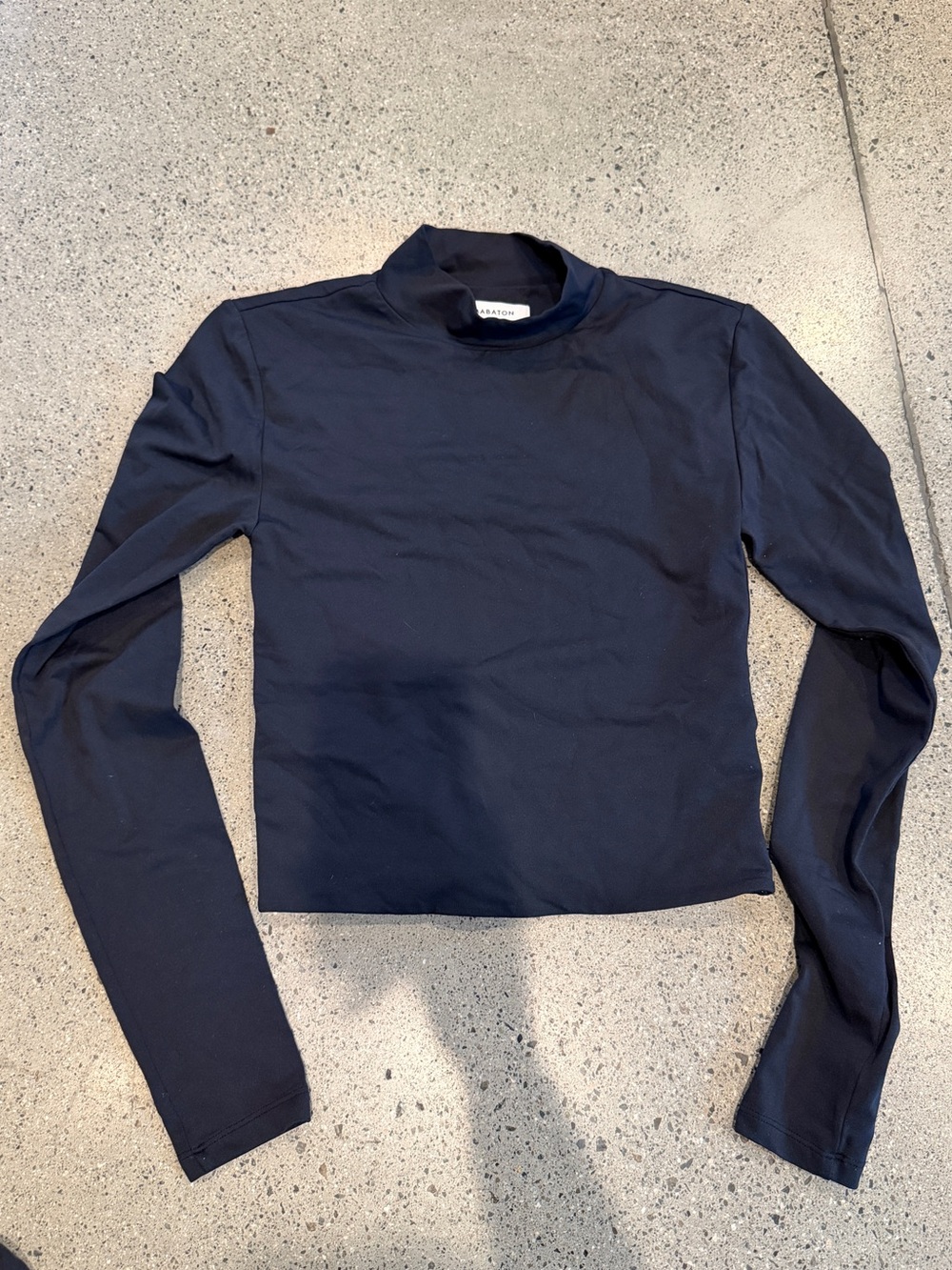 Babaton | Mock Neck Long-Sleeve Top - black